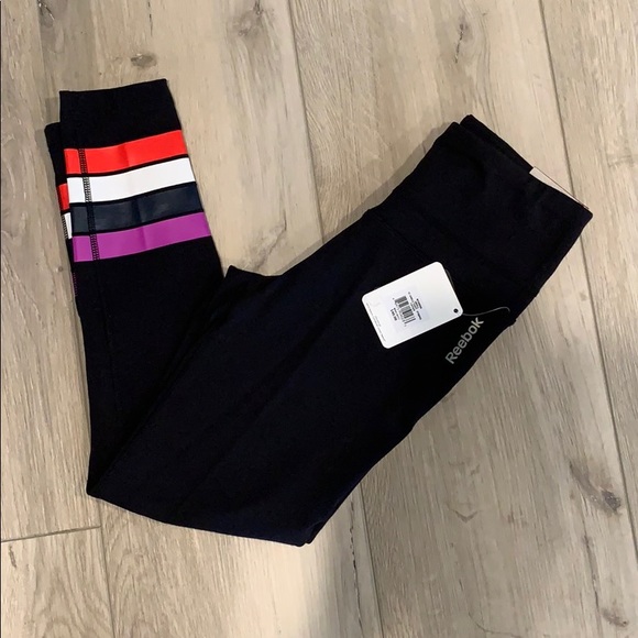 reebok stretch cotton high waist tight fit